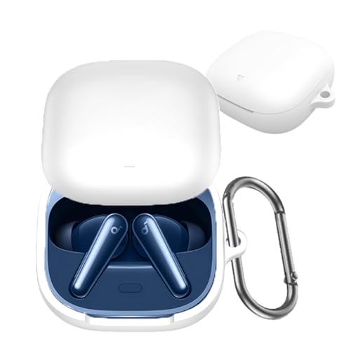 INIAYOH For Anker Soundcore Liberty 5 �ی�P�[�X Anker Soundcore Liberty 5 �P�[�X �J���r�i�t�� �ϏՌ� �����^ �h���h�o �[�d�\ �����h�~�i�z���C�g�j