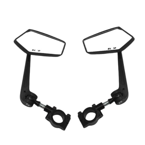 Espejos de motocicleta manillar gran angular con visión HD ajustable moto
