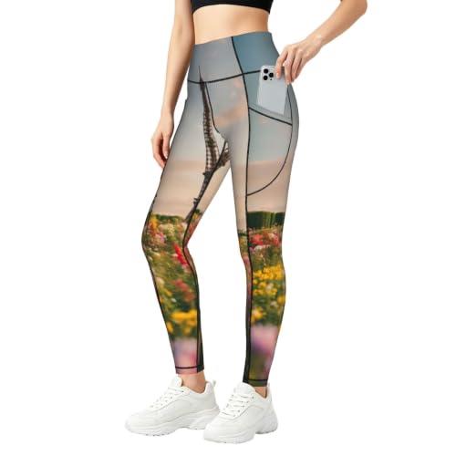 Pantalones de yoga holgados EnkzpoHen que alivian la compresión abdominal con diseño parisino