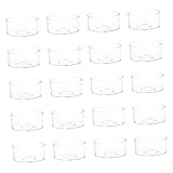  COHEALI 20 Pièces boîte à bougies led leds tasse claire de photophore pots de bougies en vrac chandeliers bougie coquille de bougie en plastique bougeoir en plastique