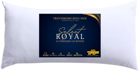 Travesseiro TRP Imports Select Royal King Size Toque de Plumas Li...