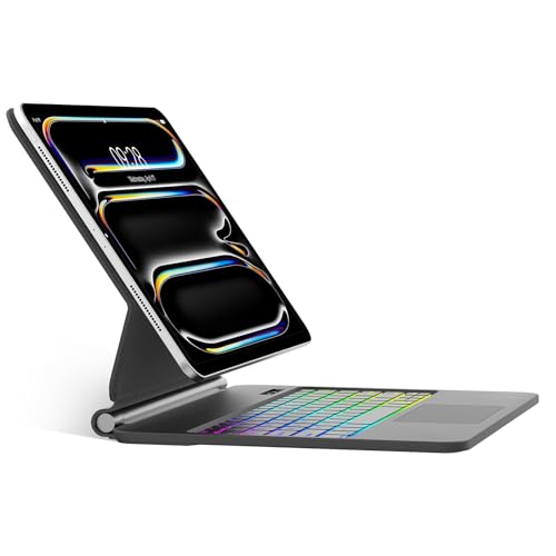 SENGBIRCH Magic Keyboard for iPad Pro 11" M5 2025/M4 2024 - Deutsches QWERTZ Tastatur mit hülle, Hintergrundbeleuchtung ...