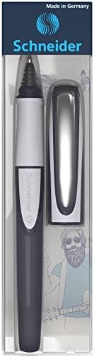 Schneider 187849 Ray Roller-Ball Pen, for Right or Left Handed, White/Grey. Tintenroller Blue/Grey