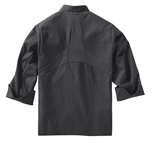 Image of Red Kap Men's Long Sleeve Ten Button Chef Coat with Mimix and Oilblok