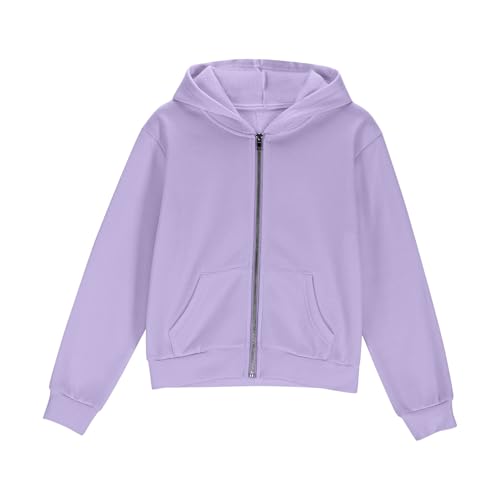Sweatshirts For Teen Girls Long Sleeve Oversiezd Zip Up Hoodies Casual Solid Fall Fashion Jacket Baggy Cute Clothes4