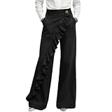 AACH Jeans Damen High Waist Boyfriend Jeanshosen Weites Bein Stretch Hose