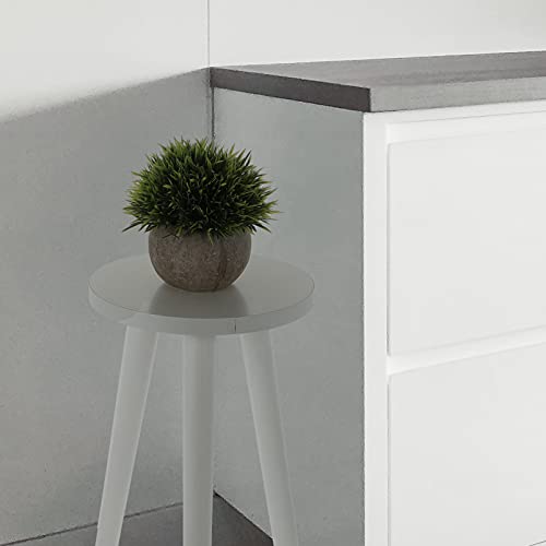 Generic Mesa de canto redonda de madeira, suporte para plantas, suporte para vaso de flores, para sa