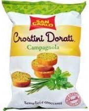 GOLDEN CROSTINI AT THE CAMPAGNOLA PIECES 14