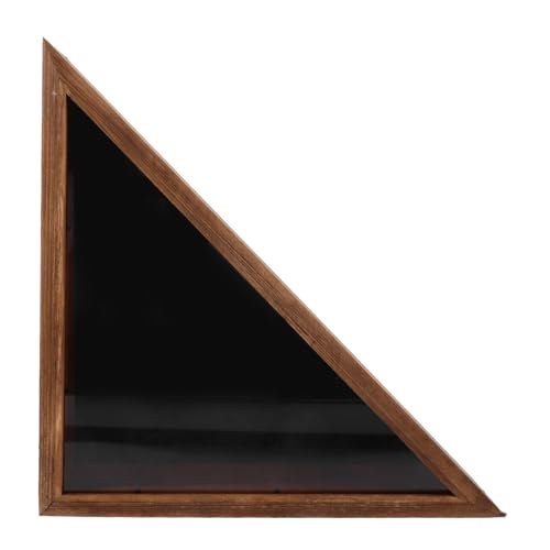 KALLORY Flag Display Case: Flag Box Display Case - Triangle Shadow Boxes 17.29X8.65in