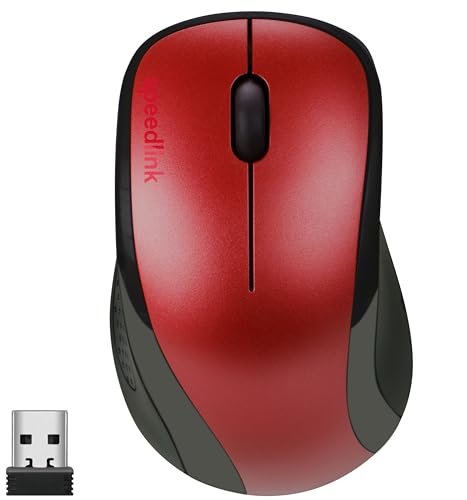 Speedlink KAPPA Mouse - Wireless - 3 Buttons - Optical Sensor, Red