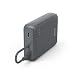 Produktbild Hama Power Pack 10000mAh, mit festem USB C Kabel (externer Akku mit 2X USB C, zum mobilen Laden von Handy, Tablet, Bluetooth Box etc., tragbares Ladegerät klein, leicht, LED Anzeige) anthrazit
