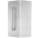 MAGICLULU 12 Zoll Edelstahl Türgriff für Gewerbetüren und Brandschutztüren mit Schrauben Geeignet für Schiebetüren und Gewerbeimmobilien