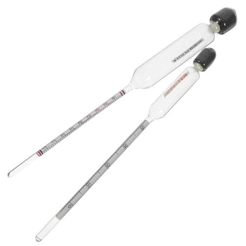 COSMEVIVI 2pcs Glass Milk Hydrometer Specific Gravity Hydrometer Refractometer Sugar Kitchen Supplies Easy-to-Read Scale