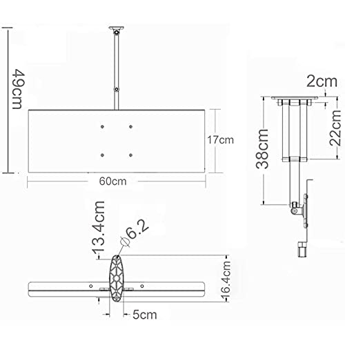 Supporto ergonomico per Tastiera e Mouse da Parete, Supporto telescopico per Computer, Accessorio da scrivania salvaspazio per Ufficio Domestico e postazione di Gioco