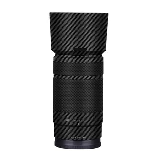 Autocollant vinyle de protection Sony E 55-210 mm film anti-dérapant carbone noir