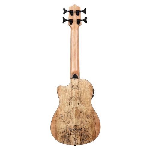 Image of Kala UBASS-SP-MAPL-FS Spalted Maple Fretted Acoustic-Electric U-Bass