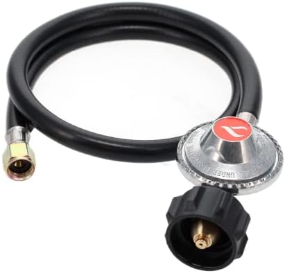 Gas One 2106 3 ft Regulator Fire Pit Grill Heater Propane Hose, 3 feet