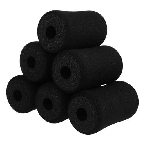 BESTonZON 6 piezas Cubiertas suaves de espuma para reemplazo de rodillos de máquina de ejercicio, esponjas de diámetro interior 22mm para banco de pesas y extensión de piernas miniatura 1