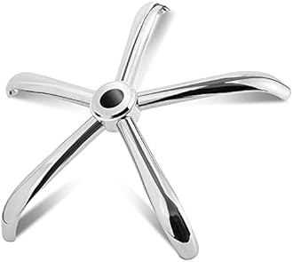 MASTERY MART Office Chair Base Replacement, 28 Inch Heavy Duty 2500Lbs Metal Leg, Reinforced for Swivel Gaming Chair, Universal Caster and Gas Cylinder Size, Polished Steel