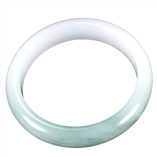 Bracelets en pierre naturelle pour femme : jonc en jade ajusté taille 60-62 mm rétro