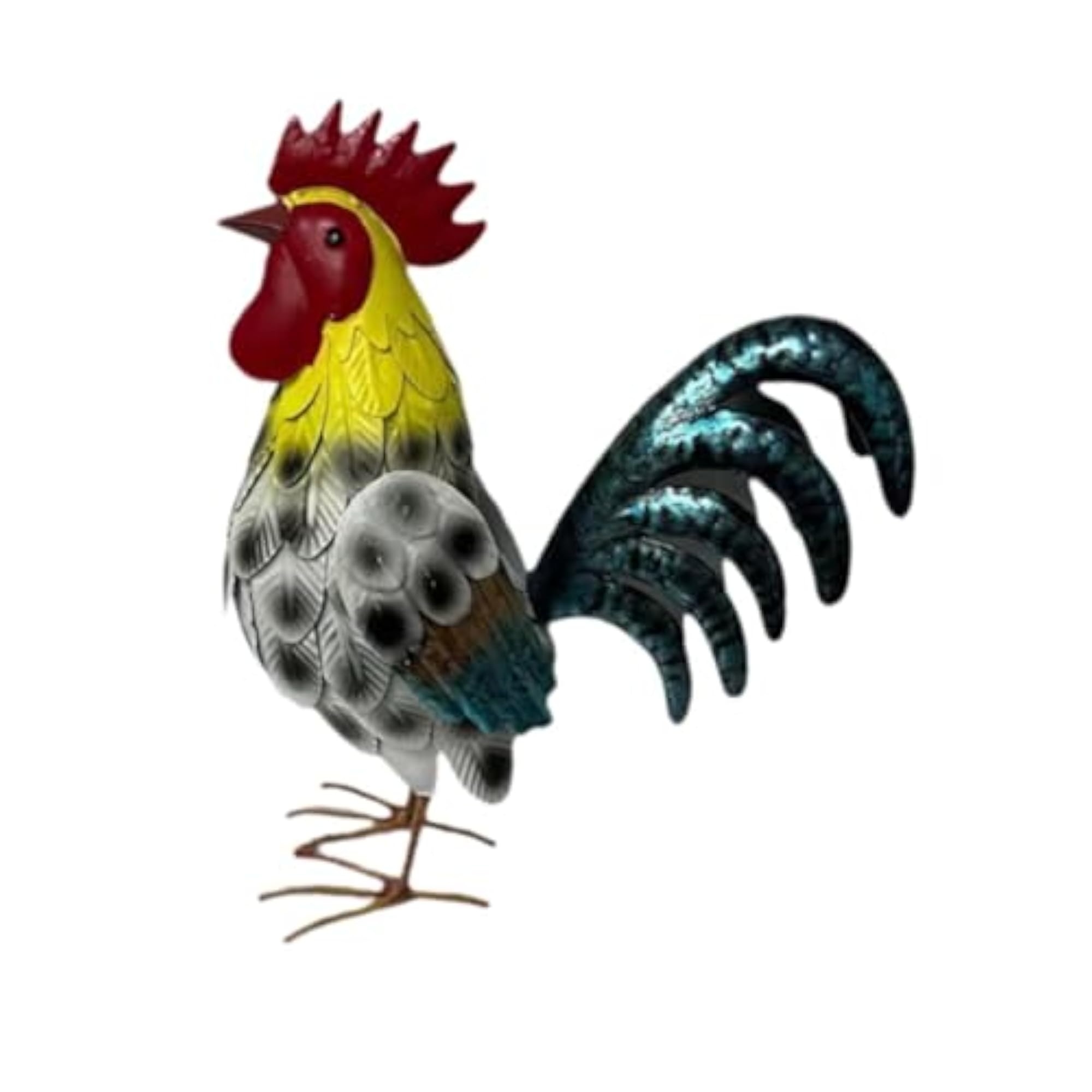 Outdoor Decorative Rooster Statue for Garden & Flowerbed