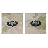 Army Embroidered Badge on OCP Sew On: Parachutist - Basic
