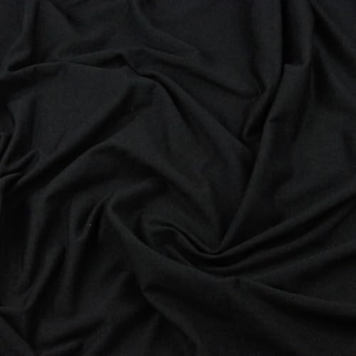 Textrend Tissu jersey 100% coton, Tissu au mètre, Couleur unie, Tissu en extensible pour...