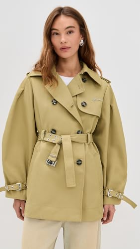 Women's Heavy Twill Midi Trench Coat2