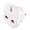Travel Adapter Plug (UK TO EU, White) Travel Adapter Plug (UK TO EU, White)