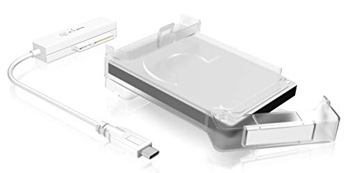 Icybox IB-AC703-C Caja externa para disco duro 2.5 pulg USB 3.0 blanca miniatura 1
