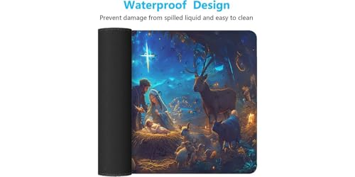 Tapis souris XXL de précision avec bords cousus renforcés