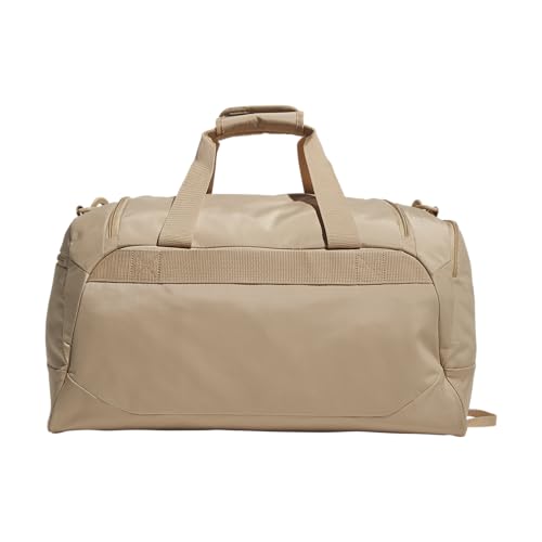 Image of adidas Defender 5 Duffel Bag for Sports, Gym and Travel, Warm Sandstone Beige /Wonder Alumina Grey, OSFA