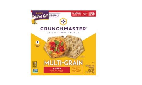 Crunchmaster Multi-Grain 6-Seed Crunchy Baked Rice Crackers