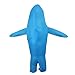 Inflatable Shark Costume for Adult, Inflated Shark Costume for Halloween, Christmas, Cosplay party (Blue)