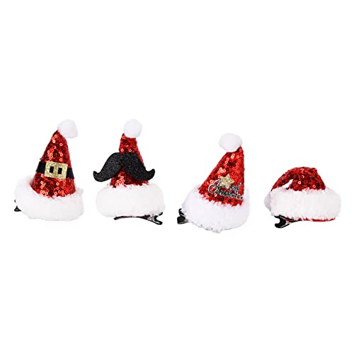 Christmas Hair Clips Cute Appearance Seamless Skin Soft Comfortable Christmas Hair Pins for Most Situation