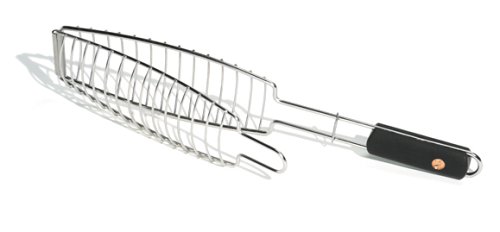 Panier à poisson Outset en acier inoxydable avec manche ergonomique chic
