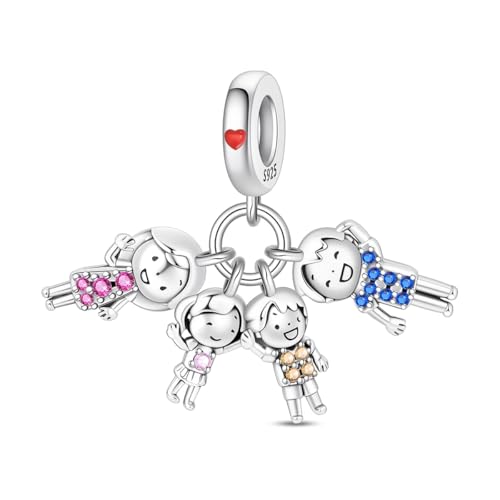 Image of 925 Sterling Silver Charms,Hypoallergenic Beads,Compatible with Pandora Bracelets and Necklaces,Women Holiday Gift Pendants