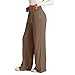 Wide Leg Sweatpants Women Trendy Y2k High Waisted Y2k Sweatpants Winter Casual Comfy Drawstring Athletic Workout Gym Work Pants with Pockets Lounge Soft Fashion Trousers for Women Brown XL