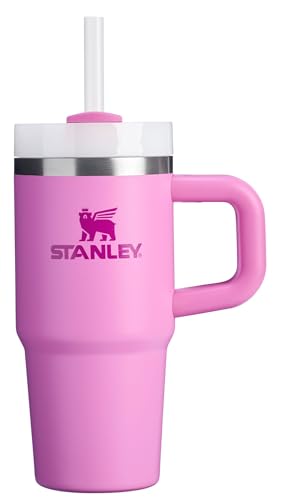 STANLEY Quencher H2.0 Tumbler with Handle and Straw 14 oz | Flowstate 3-Position Lid | Cup Holder Compatible for Travel | Insulated Stainless Steel Cup | BPA-Free | Peony