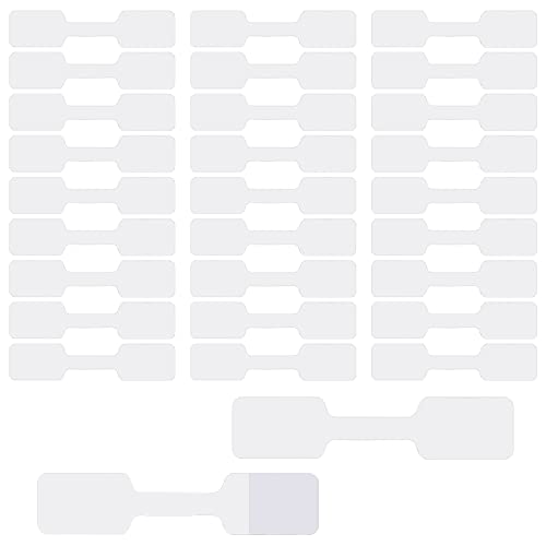 SAVITA 1000 Piezas 60x12mm Etiqueta Precio Joyeria, Pegatina de Joyería en Blanco Forma de Barra para Collar Pulsera Anillo Pendiente