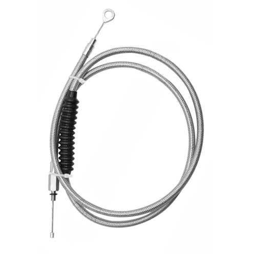 Câble d'embrayage en acier tressé anti-friction de 140 cm pour moto custom