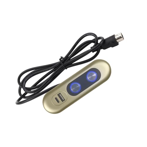 電動ソファリクライナースイッチ 2ボタン 5ピン ハンドコントロール リフトスイッチ USB充電ポート付き 交換用リクライニングチェア交換