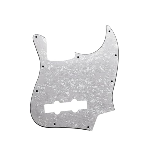 Pickguards multicolores contre les rayures de basse 4 cordes en PVC à 10 trous