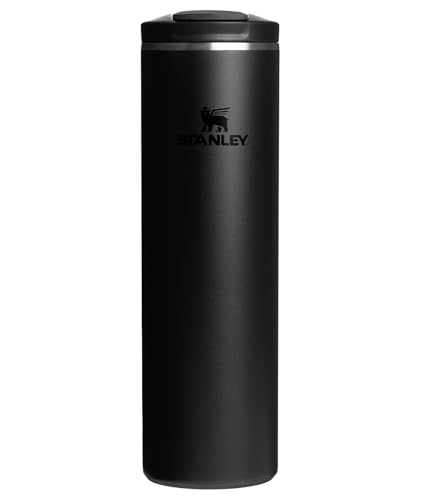 STANLEY Transit FlipTop Mug | Leakproof Coffee Travel Cup | Vacuum Insulated Stainless Steel | Stays Hot or Cold for Hours | BPA-Free | 20 oz | Black 2.0