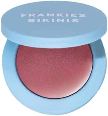 Frankies Bikinis Cream Blush, Mineral Glow Tint Highlighter Makeup, Bronzer and Illuminator for Natural Skin Color, Highly Pigmented Cheek Blusher, Shining Look, Easy to Blend, 2.5 Grams (Sun Baby)