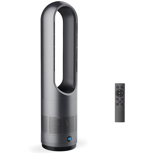 Ventilador De Torre De 46 Cm Con Control Remoto, Ventilador Sin Aspas De 18 Pulgadas Con...