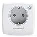 Produktbild Homematic IP Smart Home Dimmer-Steckdose Phasenabschnitt, digitaler Zwischenstecker dimmt Leuchten per App, Alexa & Google Assistant, Energie sparen, max. Schaltleistung 80VA, 150327A0