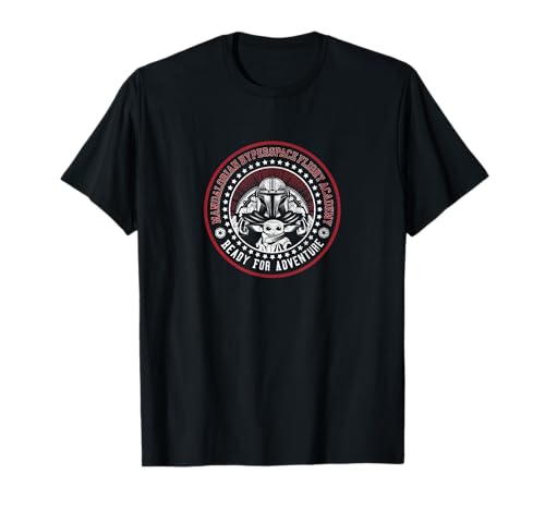T-shirt Star Wars The Mandalorian Hyperspace Flight Academy vêtement coton col rond original