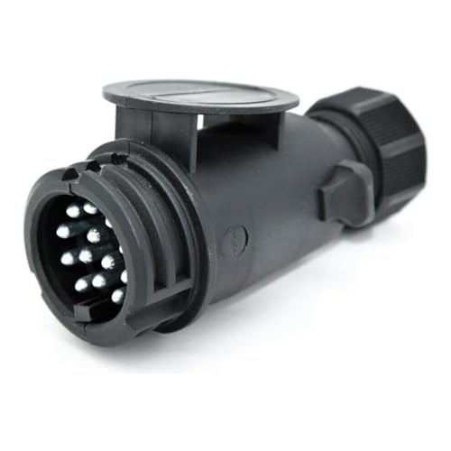 TXP:360 13-poliger Stecker steckbar Kunststoffstecker Anhängerstecker für Pkw-Anhänger & Fahrradträger TXP:360 13-poliger Stecker steckbar Kunststoffstecker Anhängerstecker für Pkw-Anhänger & Fahrradträger