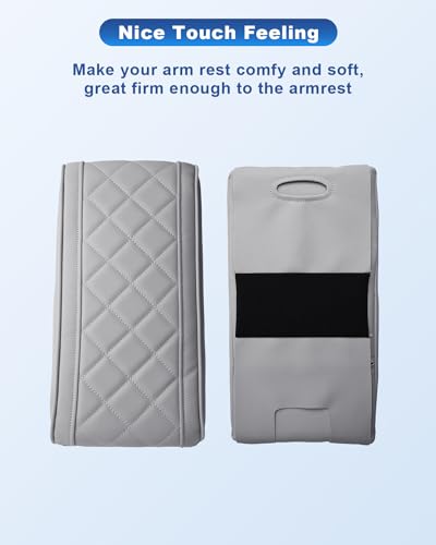 Image of CDEFG for 2024 2025 2026 Hyundai Santa Fe Center Console Cover, for 2024-2026 Hyundai Santa Fe MX5 Accessories Armrest Cover Middle Console Pad(Require Armrest Lid Removal)
